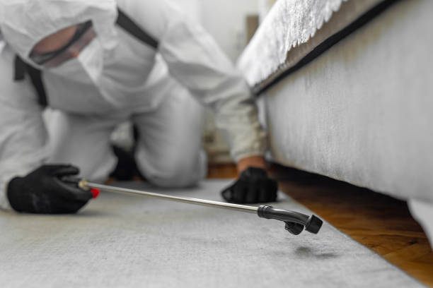 Professional Mosquito Control technician working in Woodcliff Lake, NJ